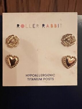 Roller Rabbit Earrings Set